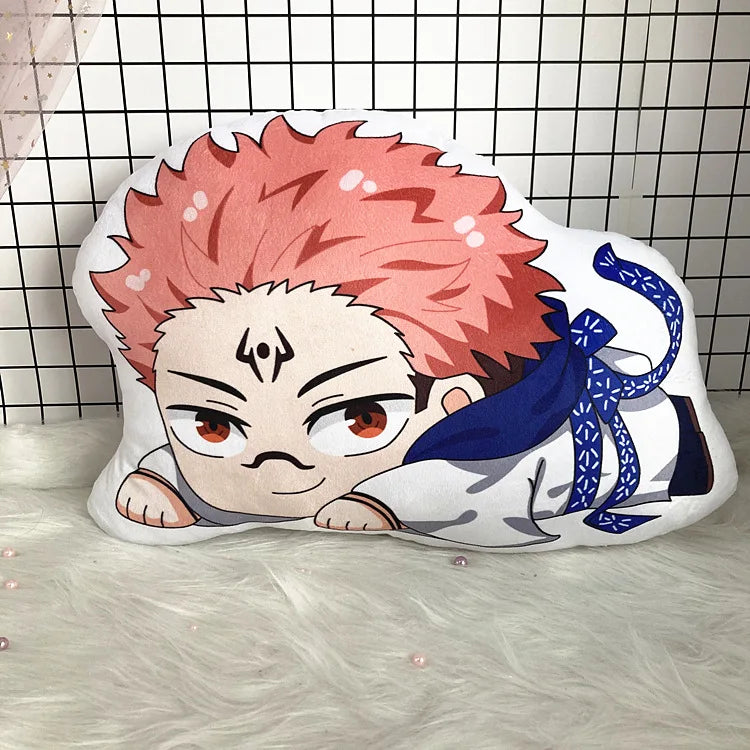 Almofada Plush Jujutsu Kaisen – Itadori, Gojo, Megumi