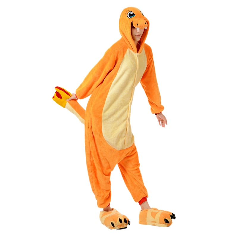 Pijama Cosplay Adulto Charmander Kigurumi