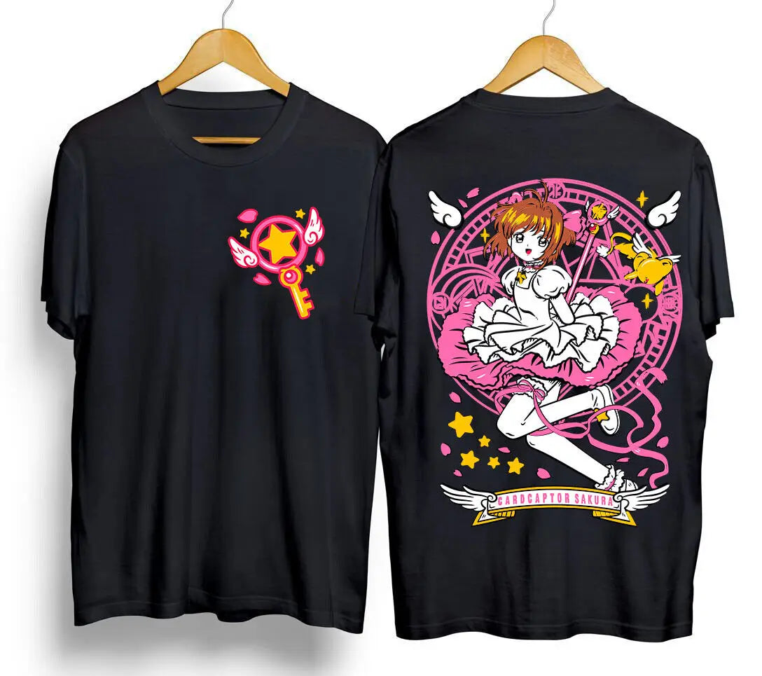 Camiseta Sakura Card Captor, Magia em Duas Faces