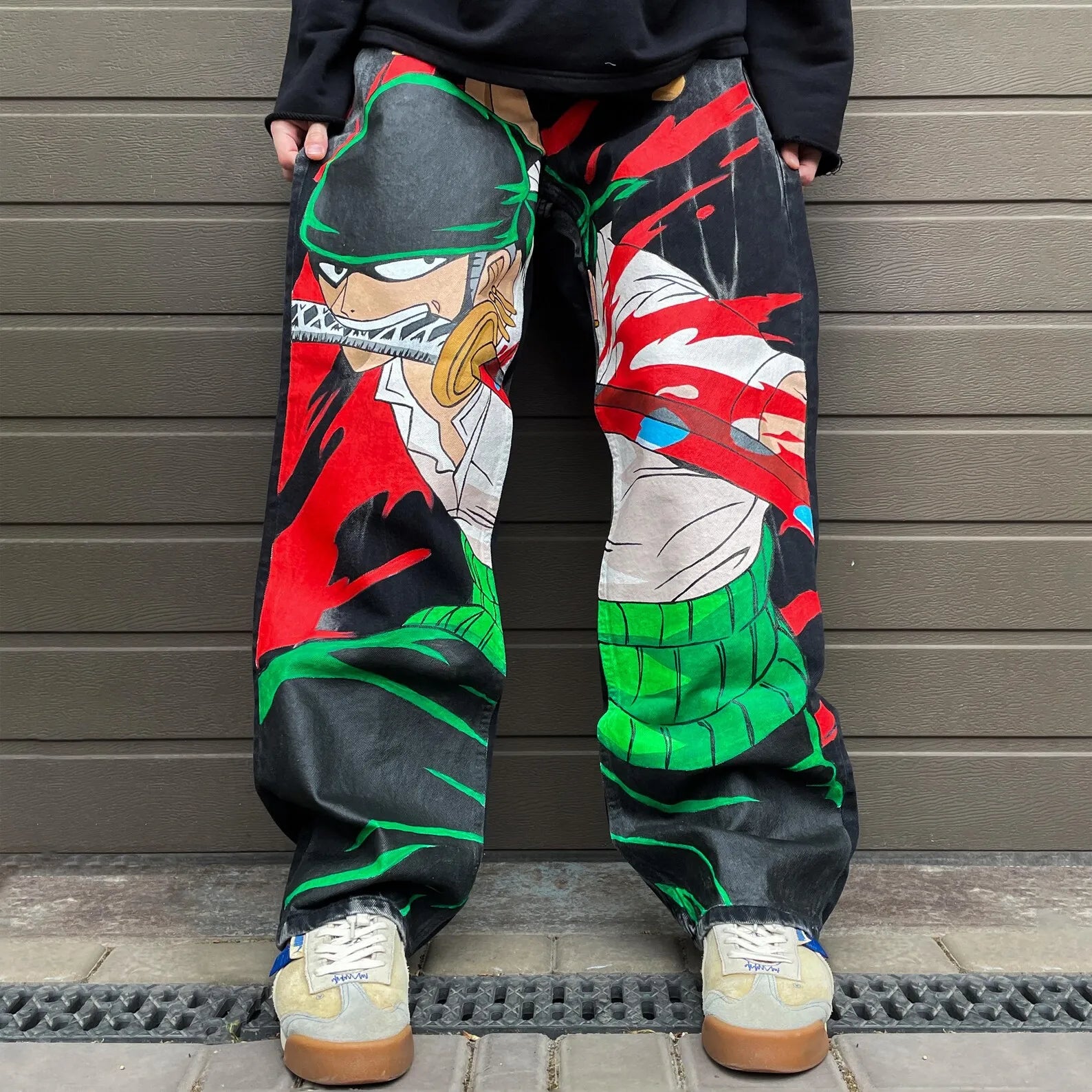 Calça Jeans Zoro’s Blade, One Piece