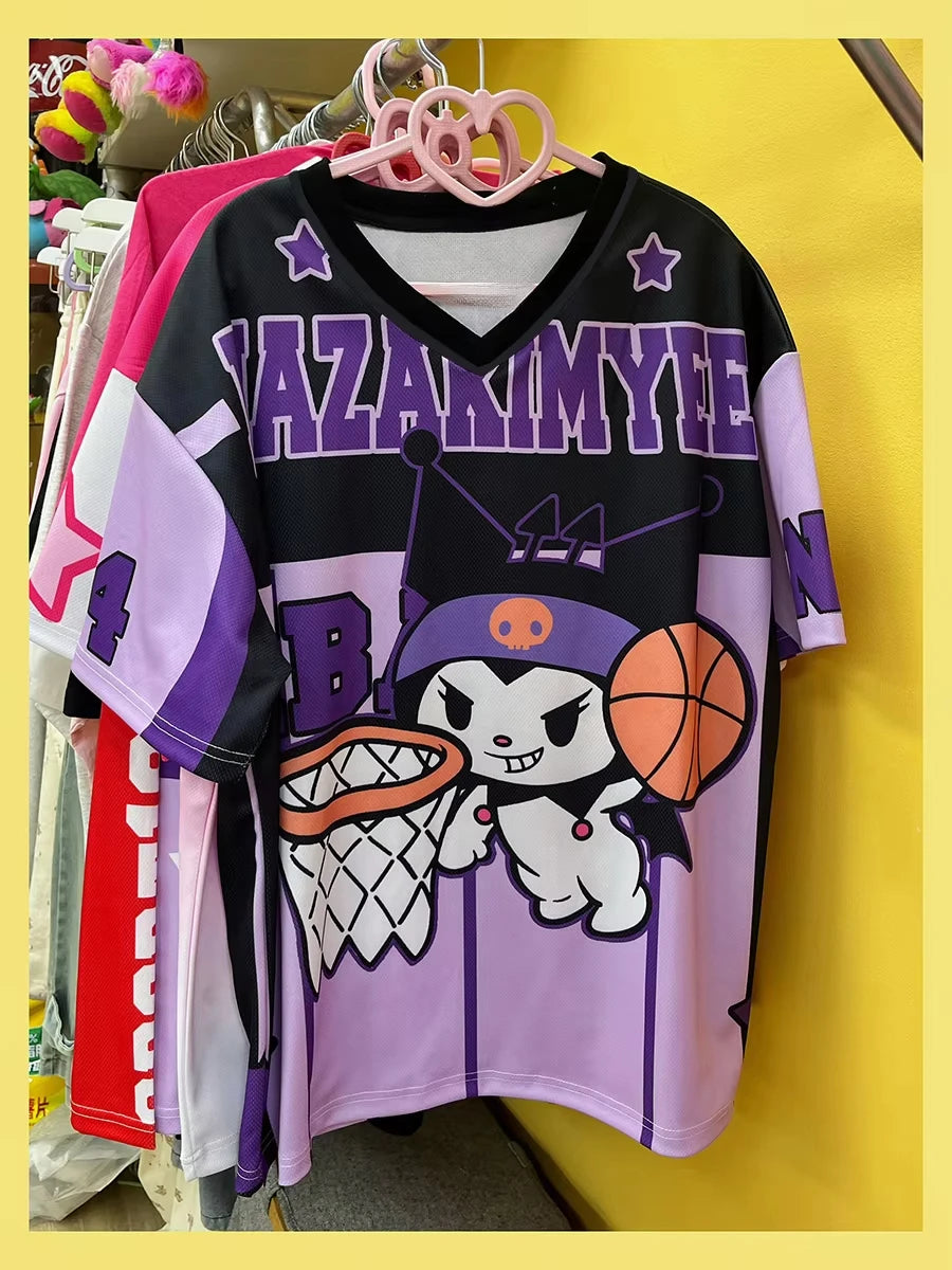 Camiseta Oversized Adulto e Infantil Hello Kitty Esporte Club