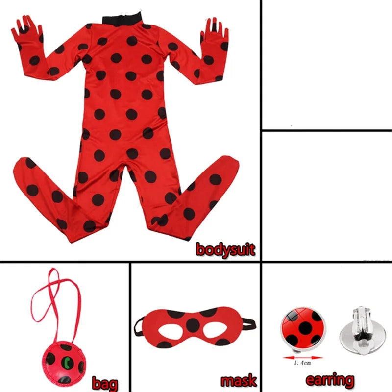 Fantasia Cosplay Infantil Marinette, Ladybug