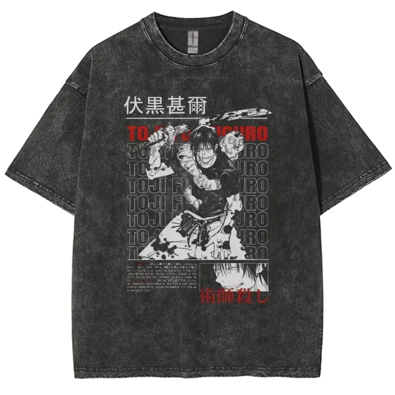 Camiseta Oversized "Feiticeiros de Jujutsu"