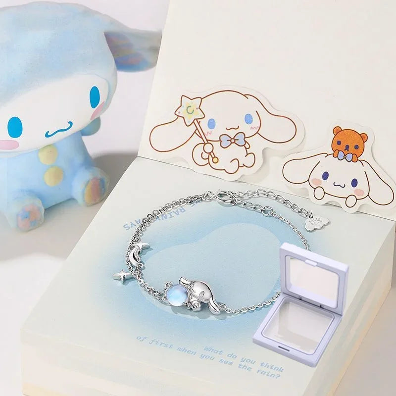 Pulseira Bracelete Prata 925 Cinnamoroll Kawaii