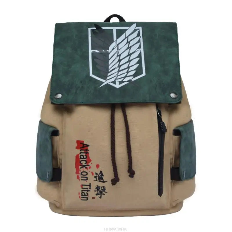 MOCHILA EM COURO ATTACK ON TITAN