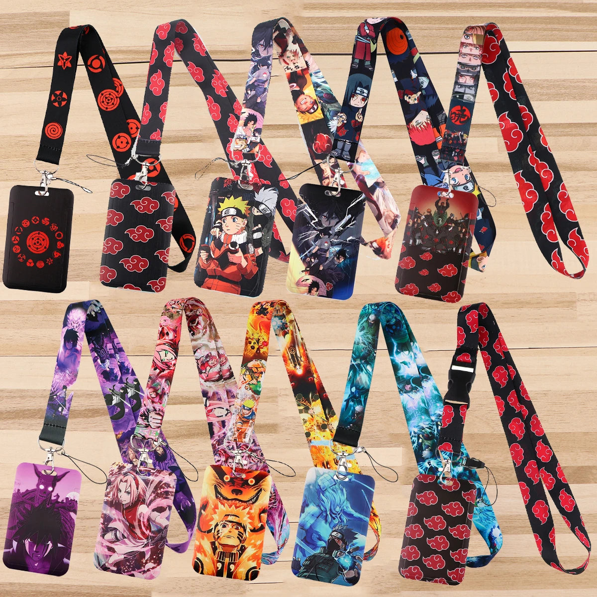 Chaveiro Cordões de Pescoço Com Card, Naruto