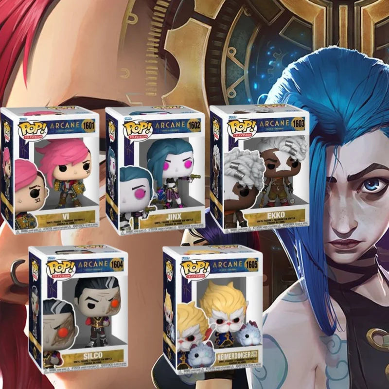 Funko Pop Arcane Season 2 - Jinx, Ekko, Silco & Outros | Coleção Exclusiva