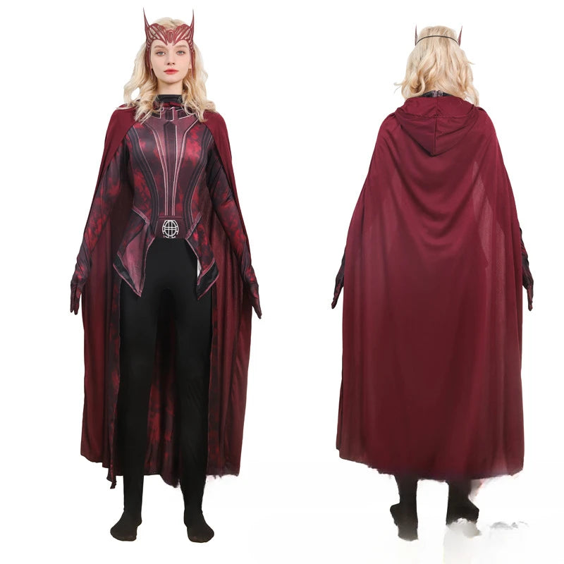 Fantasia Cosplay Infantil Feiticeira Escarlate