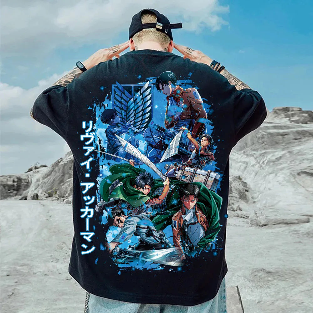 CAMISETA THE ART LEVI - ATTACK ON TITAN