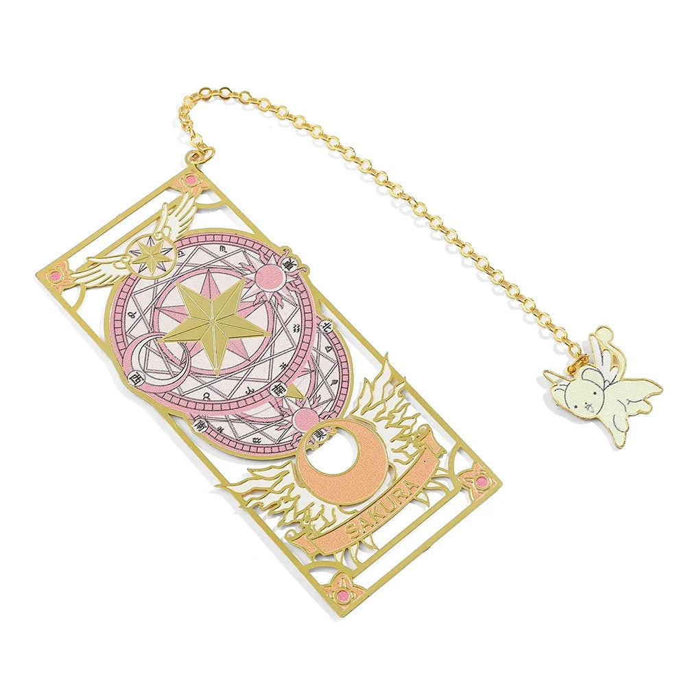 Marcador de Página Mágico Cardcaptor Sakura, Edição Clow Card Metálico