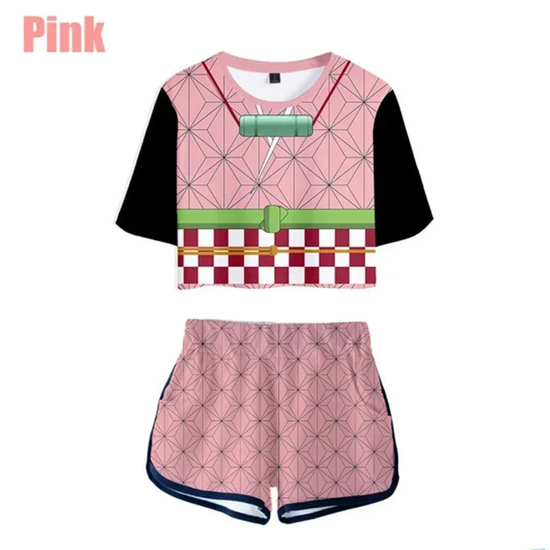 Conjunto Respiração dos Hashira, Kimetsu no Yaiba 3D Adulto e Infantil