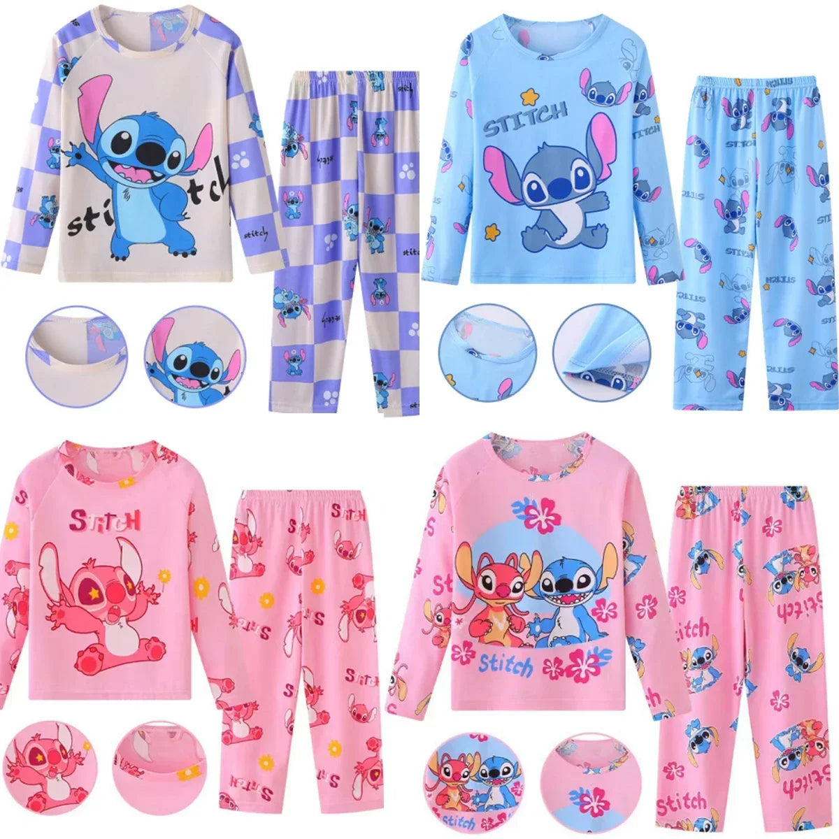 Pijama Infantil Stitch & Angel