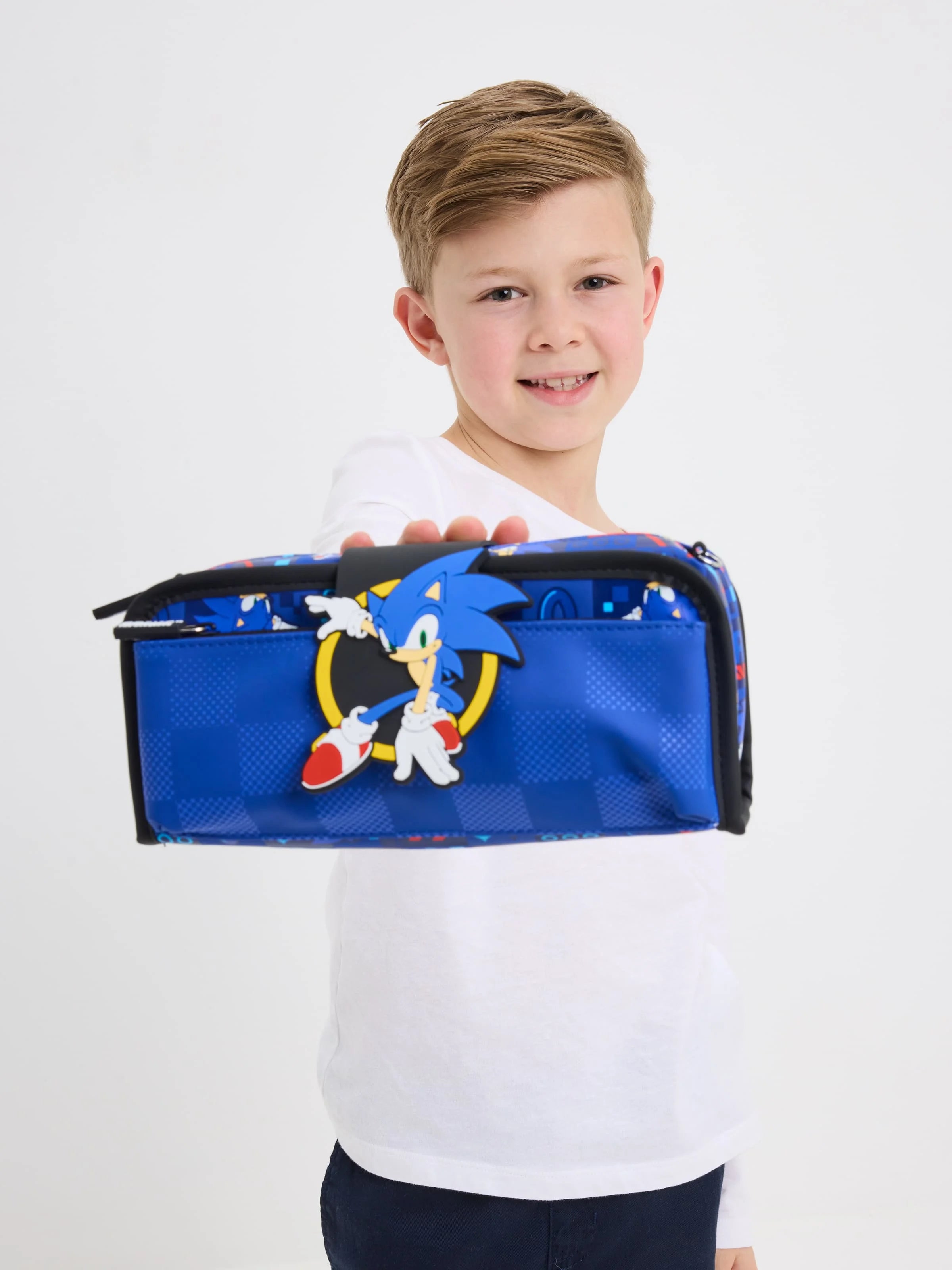 Mochila Smiggle Sonic (Garrafa e Lancheira)