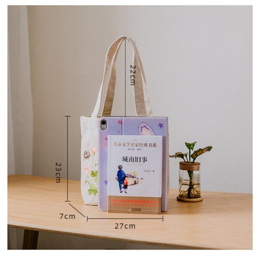 Bolsa Totoro & Flores – Bolsa + Necessaire