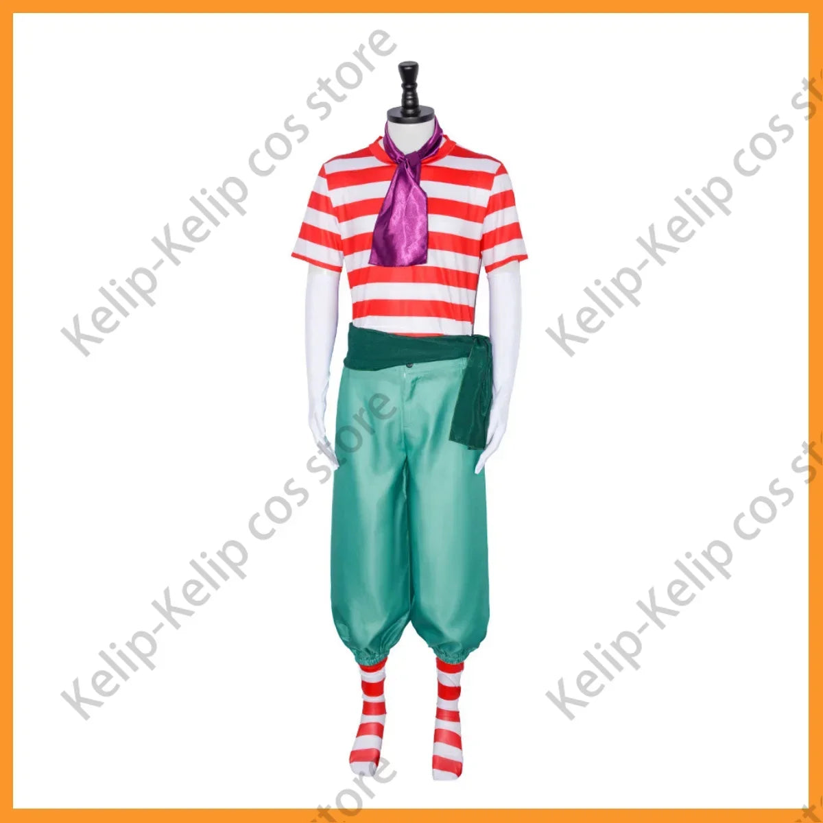 Fantasia Cosplay Buggy, o Palhaço Estrela