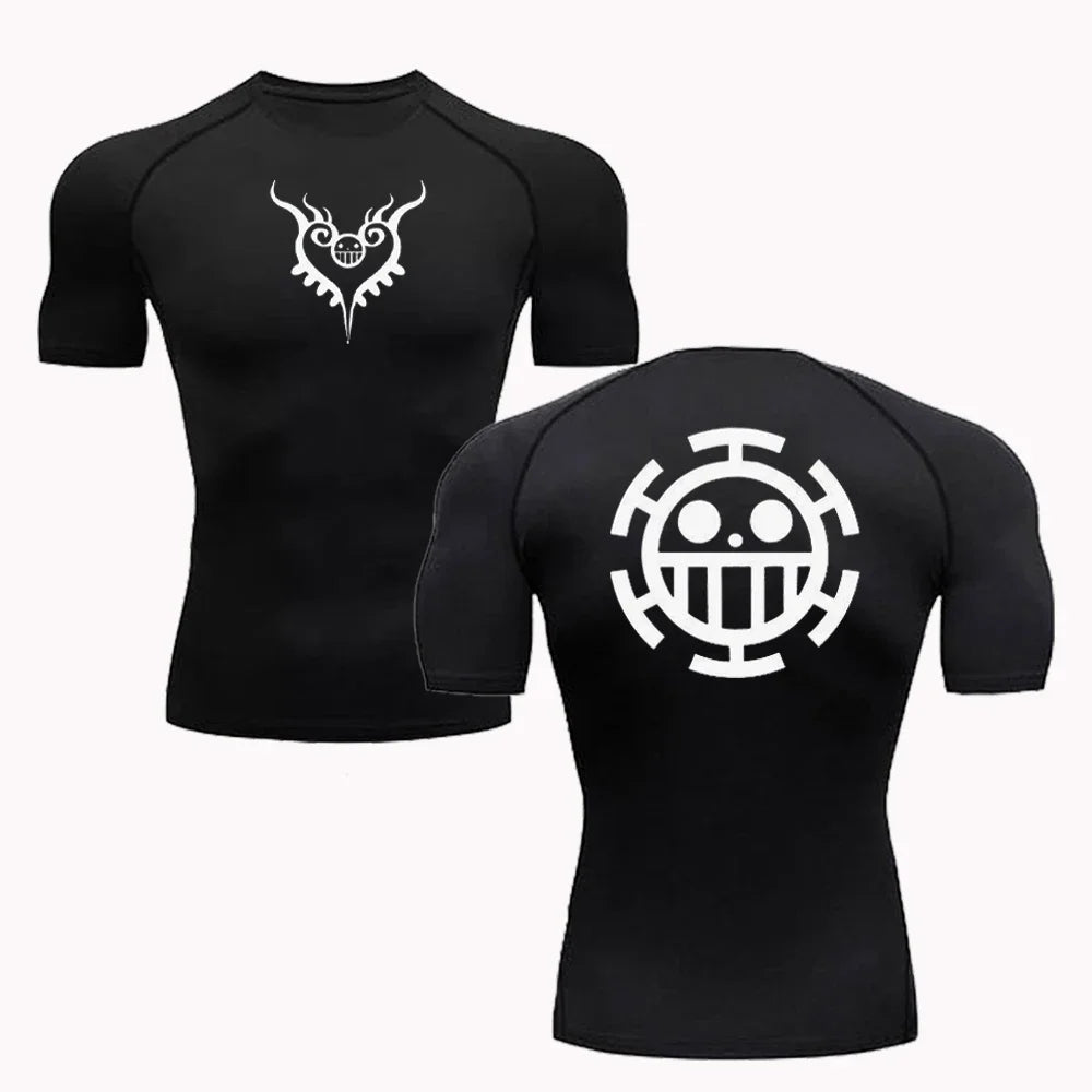 Camiseta DryFit Coração dos Piratas, One Piece Law