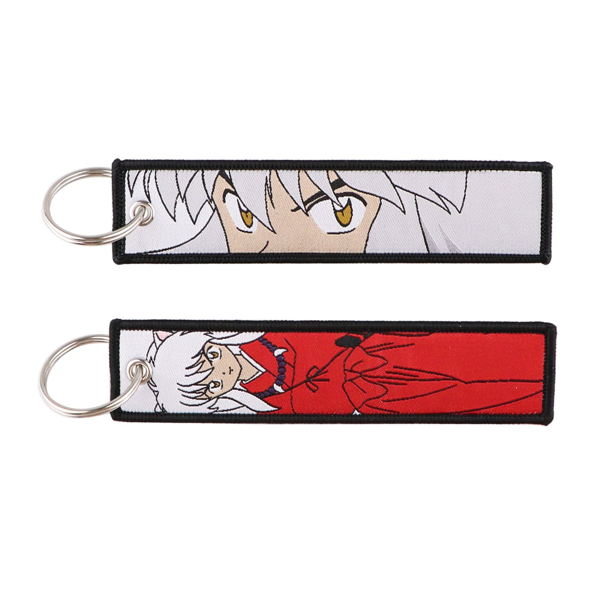 Chaveiro Bordado Inuyasha & Sesshomaru, Dupla Face