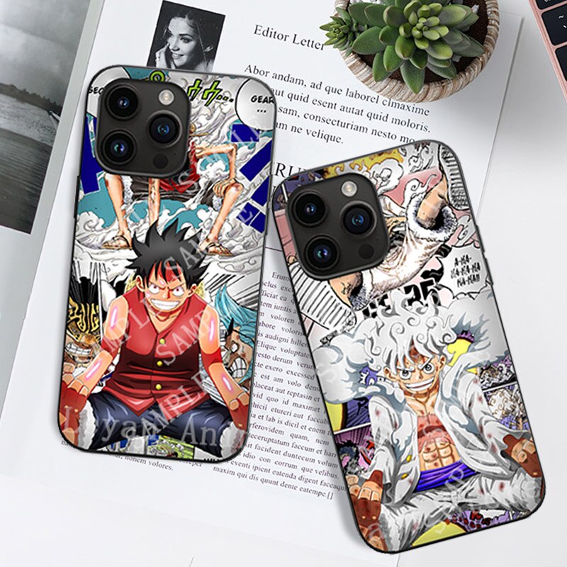 Capinha 3D Luffy Gear 5 vs Clássico (iPhone)