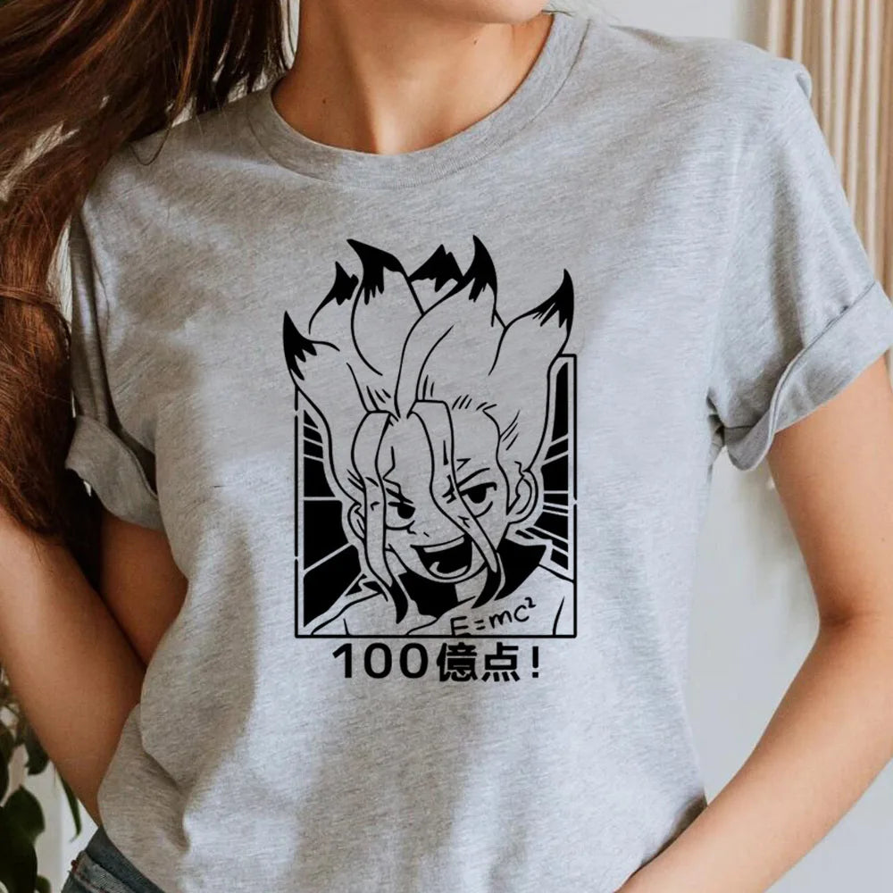 Camiseta Dr. Stone - Streetwear Pastel Psychedelic