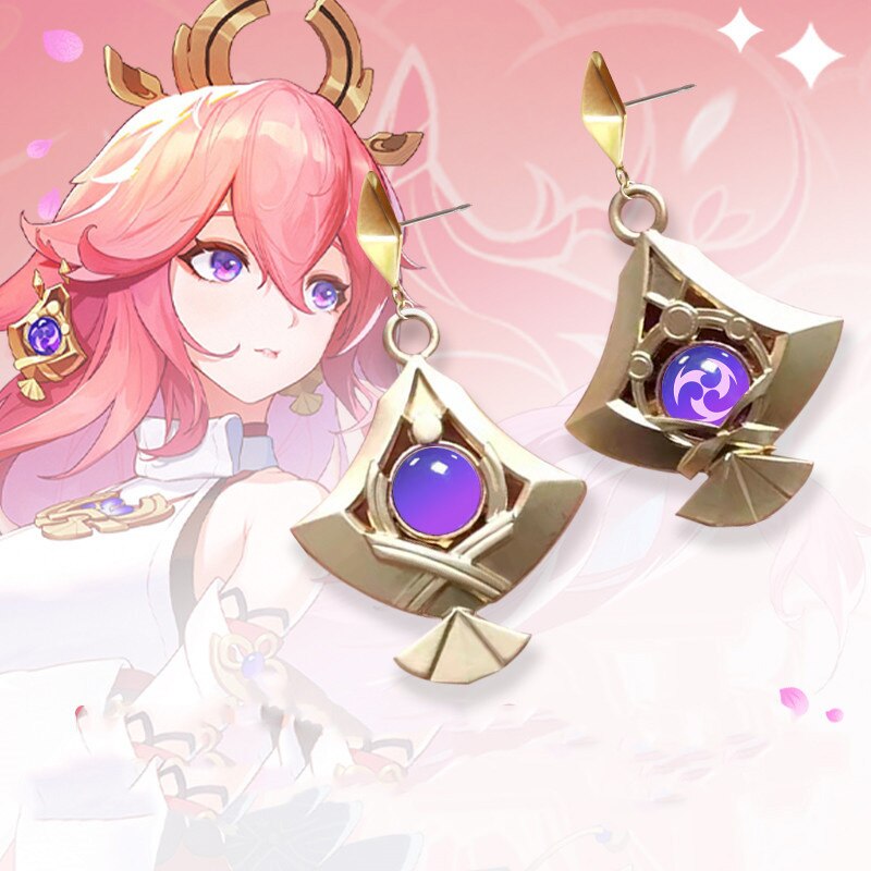 Brinco Cosplay Yae Milko, Genshin Impact