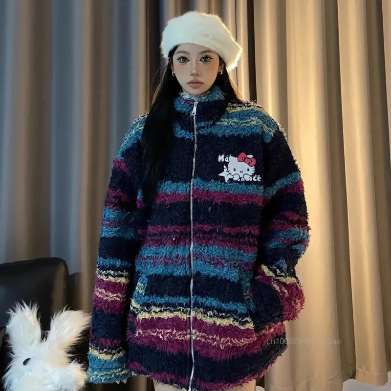 Jaqueta Fleece Hello Kitty Color Block