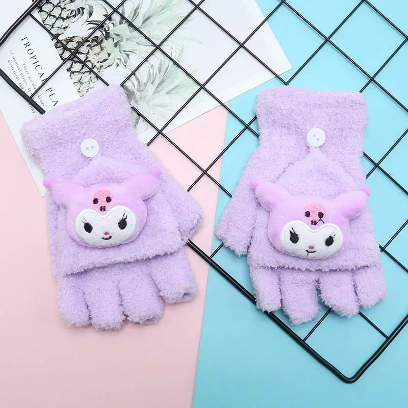 Luvas Sanrio Kawaii Fluffy