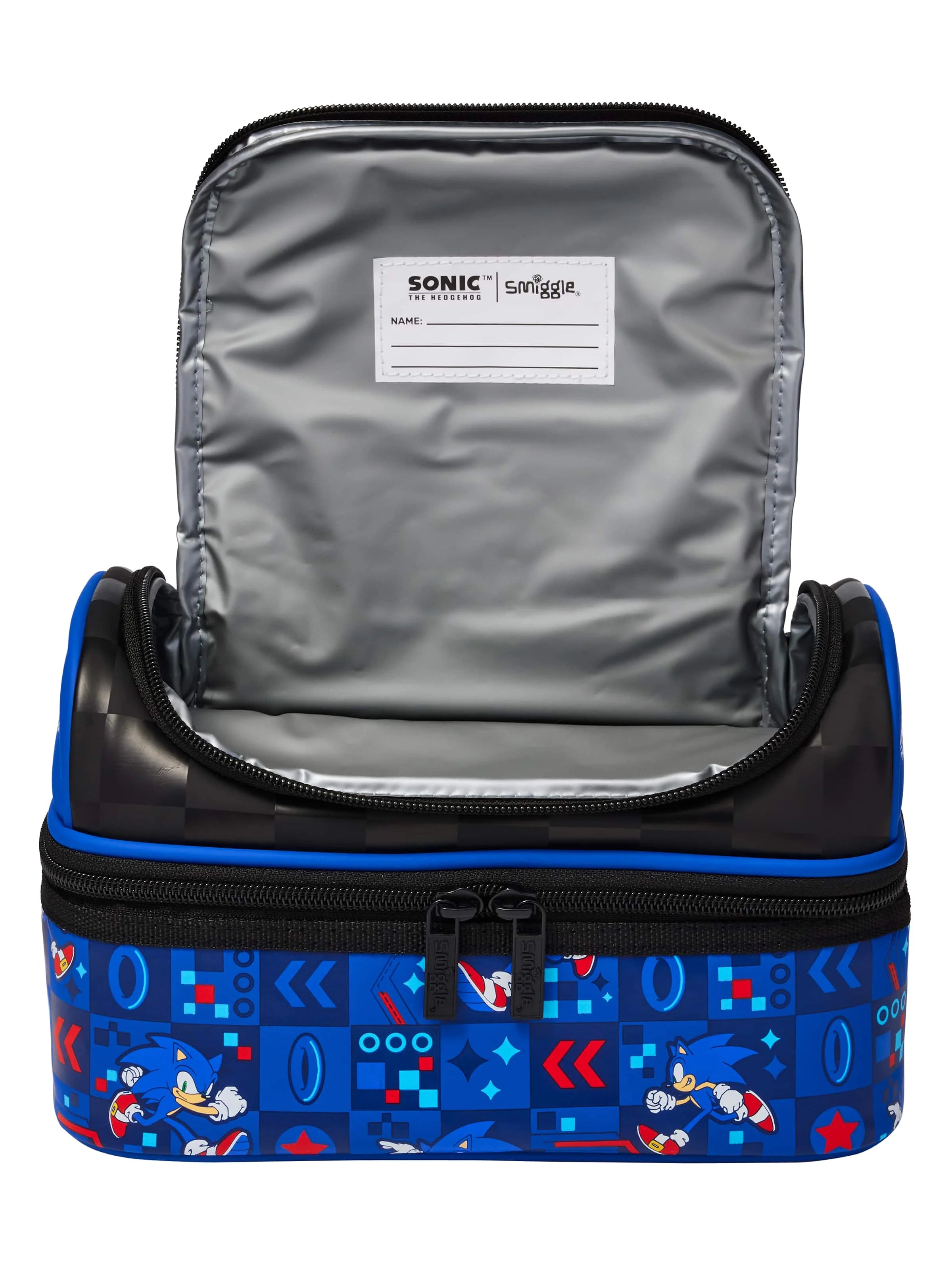 Mochila Smiggle Sonic (Garrafa e Lancheira)