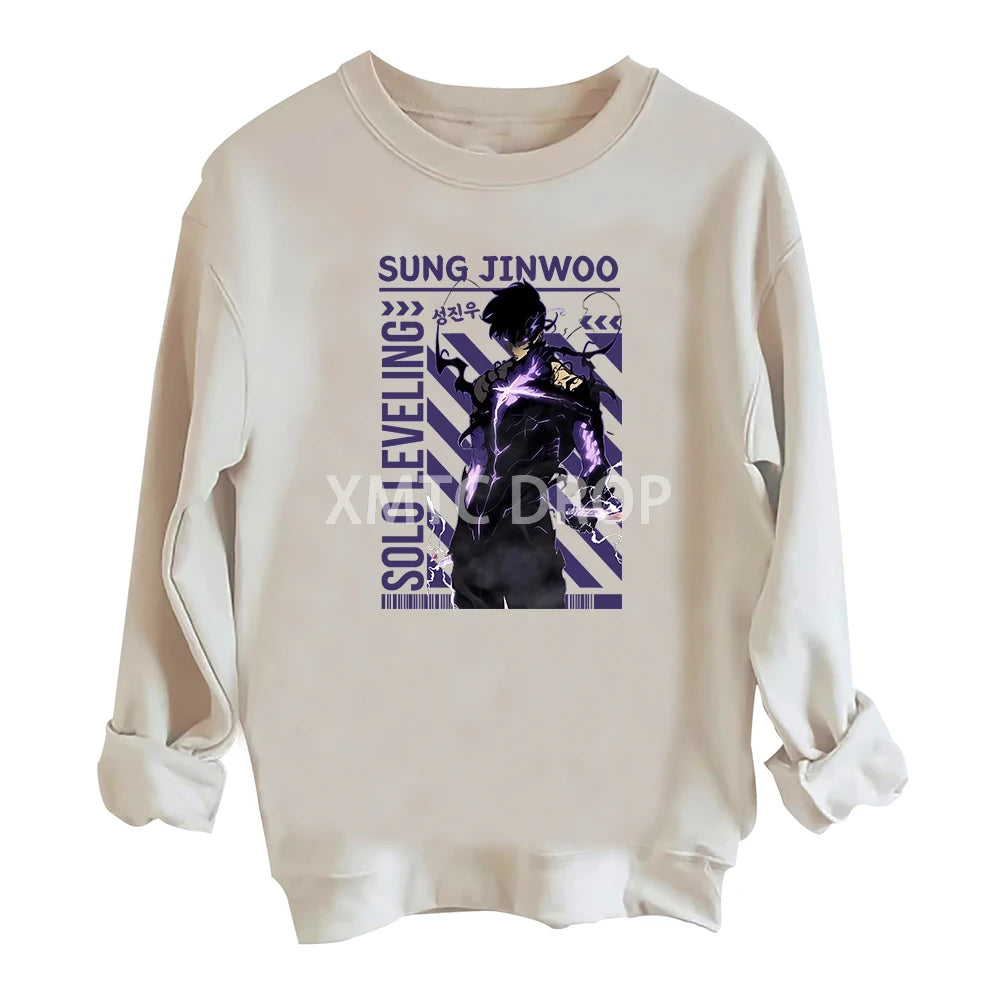 Moletom Gola Redonda Shadow King, Solo Leveling