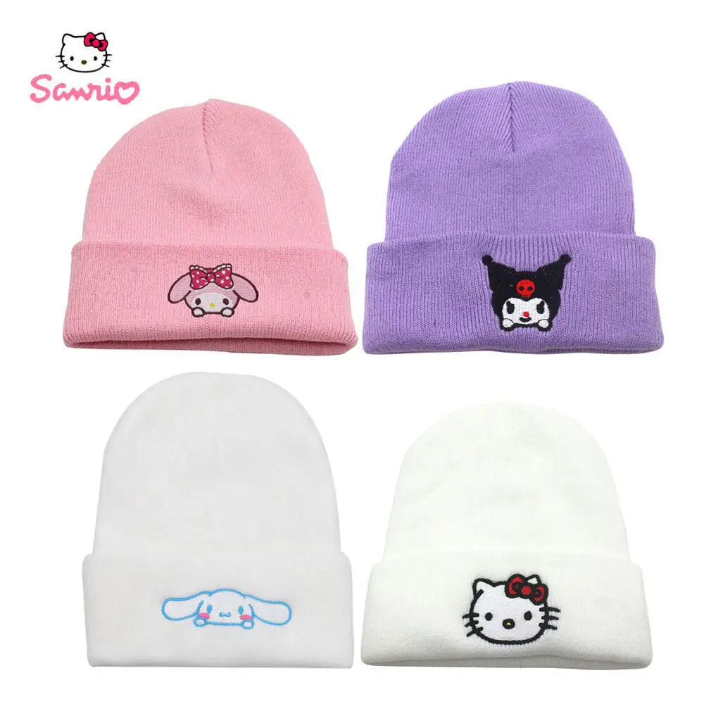 Touca Gorro Sanrio Kawaii Felpuda, Hello Kitty e Amigos