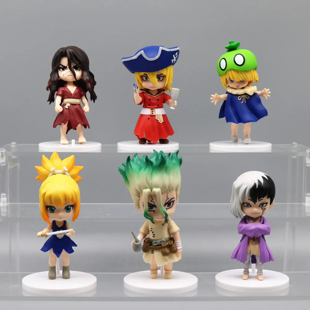 Coleção Reino da Ciência – Mini Figuras Dr. STONE (Kit 6 Peças)