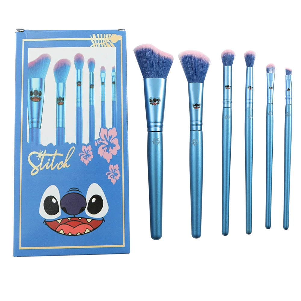 Kit de Pincéis Disney Stitch, 6 Peças Kawaii para Maquiagem