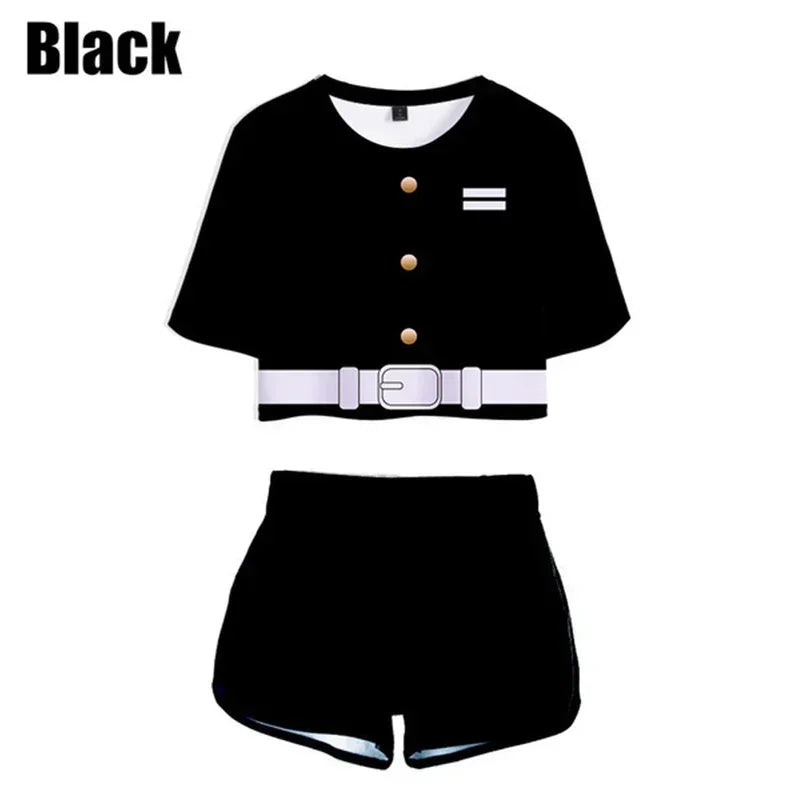 Conjunto Respiração dos Hashira, Kimetsu no Yaiba 3D Adulto e Infantil