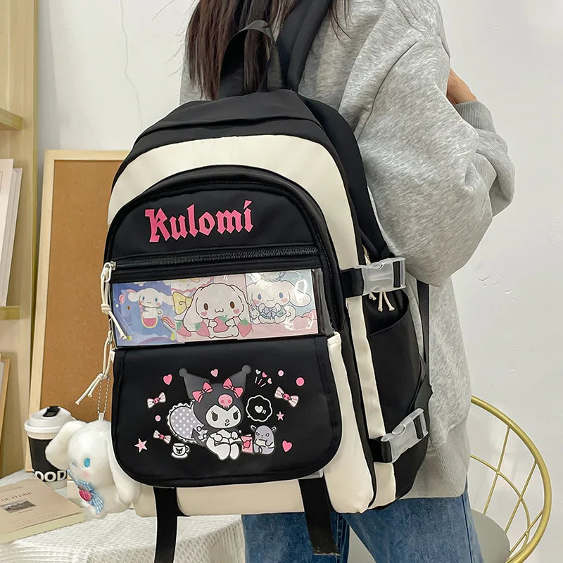 Mochila Kawaii Sanrio – Cinnamoroll, Kuromi e My Melody