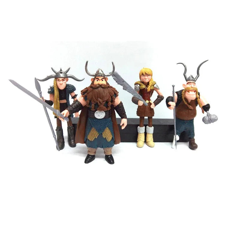 Kit 8 Bonecos Viking – Como Treinar o Seu Dragão (Heróis de Berk)