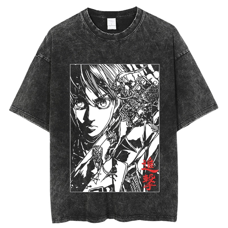 CAMISETA VINTAGE SHINGEKI PRINTS