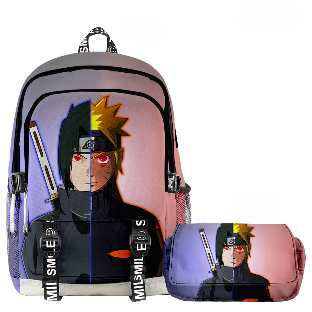 Mochila Naruto + Estojo (Brinde)