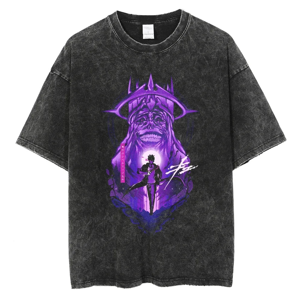 Camiseta Oversized Fúria das Sombras, Solo Leveling