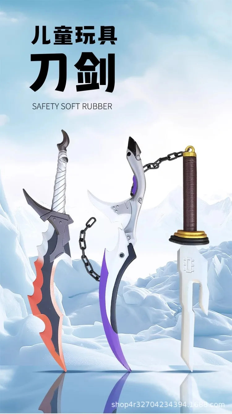 Acessório Cosplay Solo Leveling 46cm, Yanqing Sword