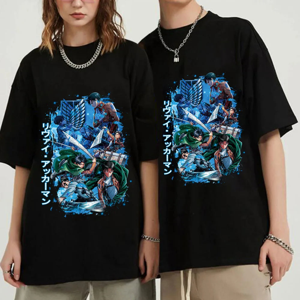 CAMISETA THE ART LEVI - ATTACK ON TITAN