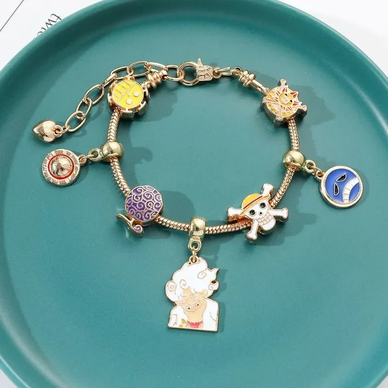 Pulseira Bracelete Pandora One Piece Monkey D. Luffy