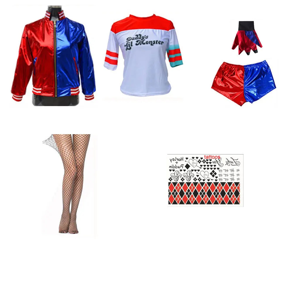 Fantasia Cosplay Adulto Arlequina - Esquadrão Suicida