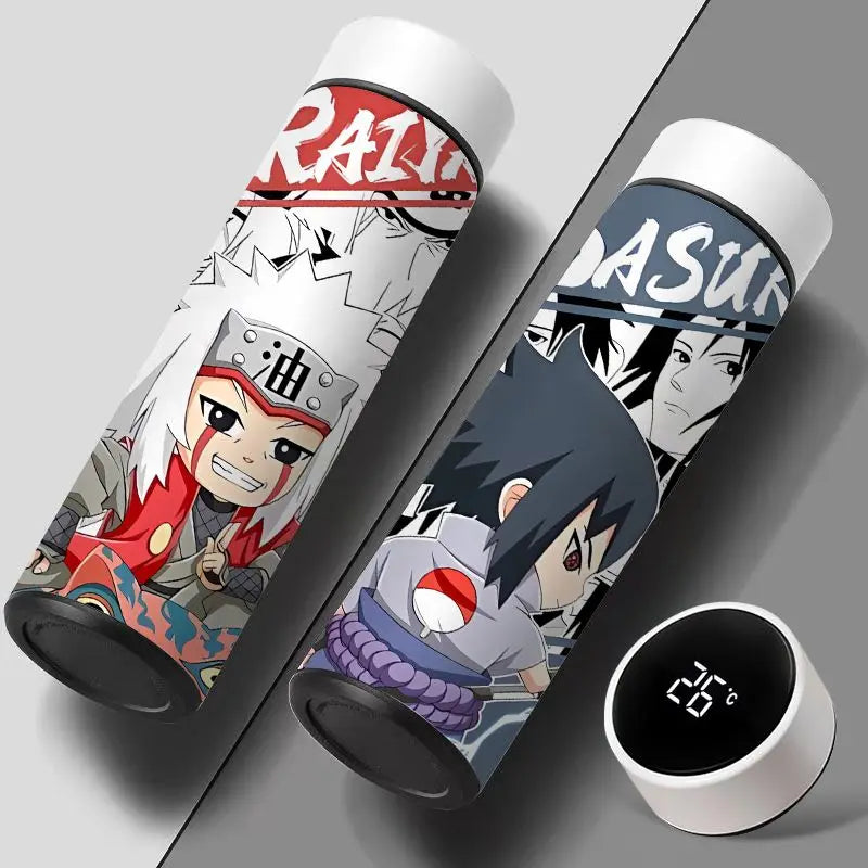 GARRAFA TÉRMICA NARUTO COM TEMPERATURA DIGITAL