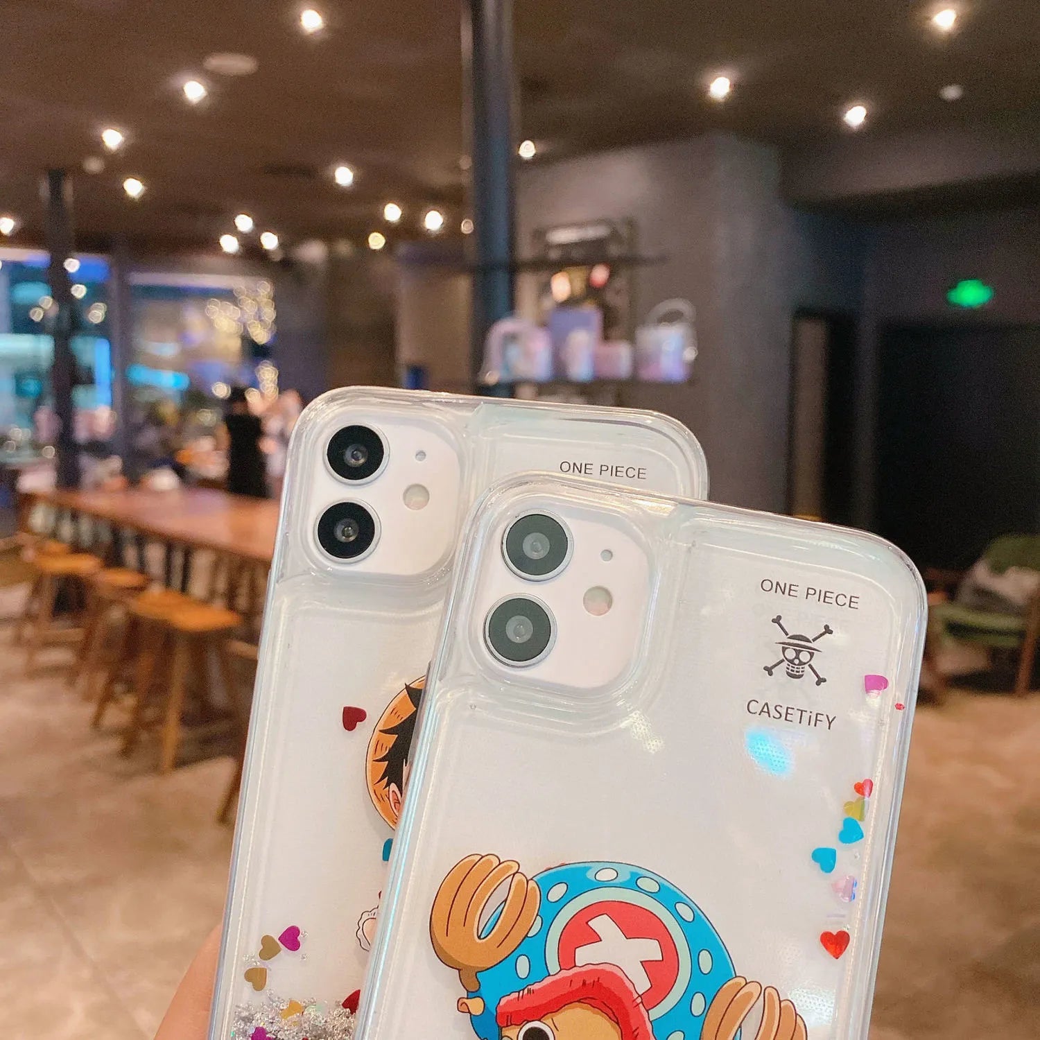 CAPINHA GLITTER LUFFY X CHOPPER