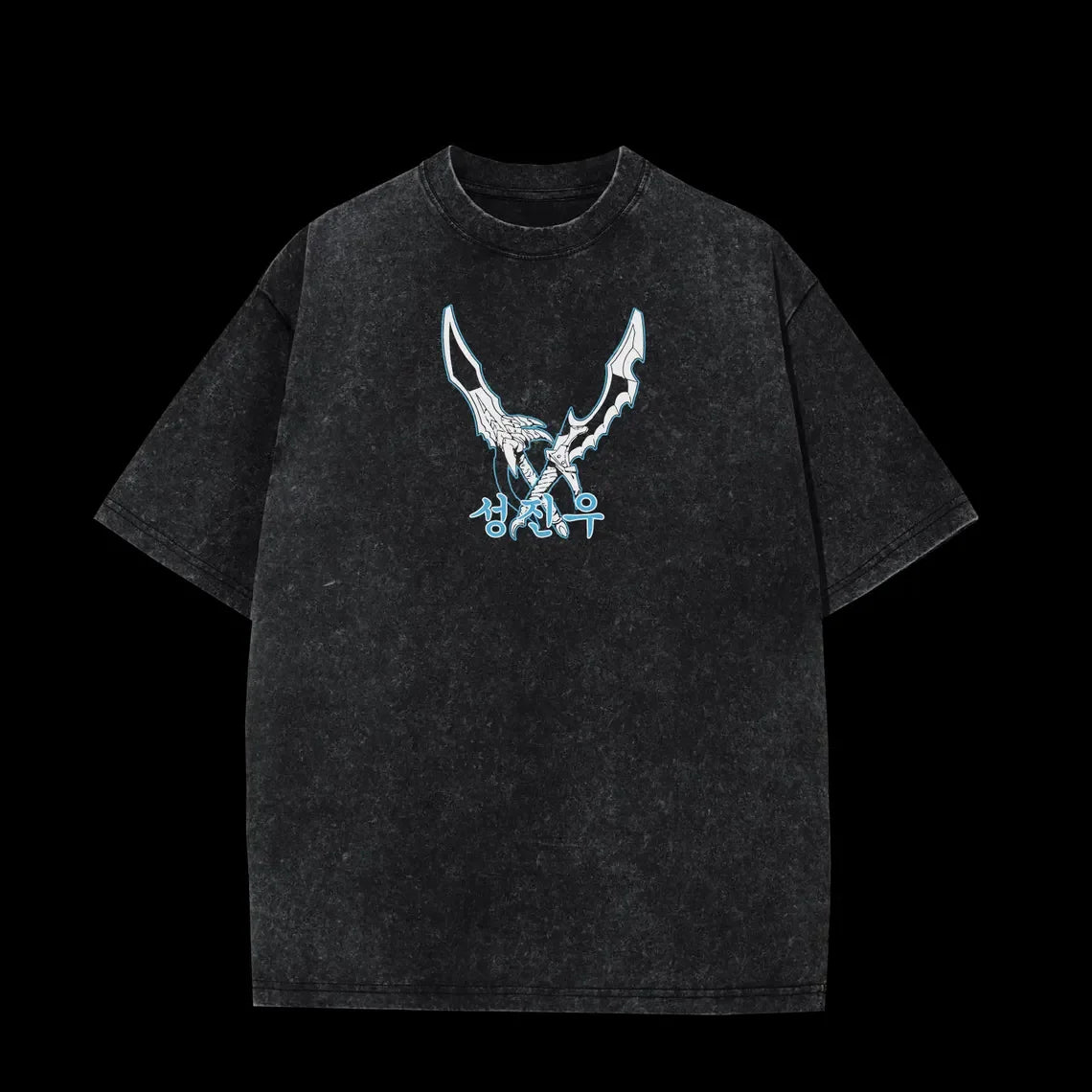 Camiseta Vintage Jinwoo, Solo Leveling