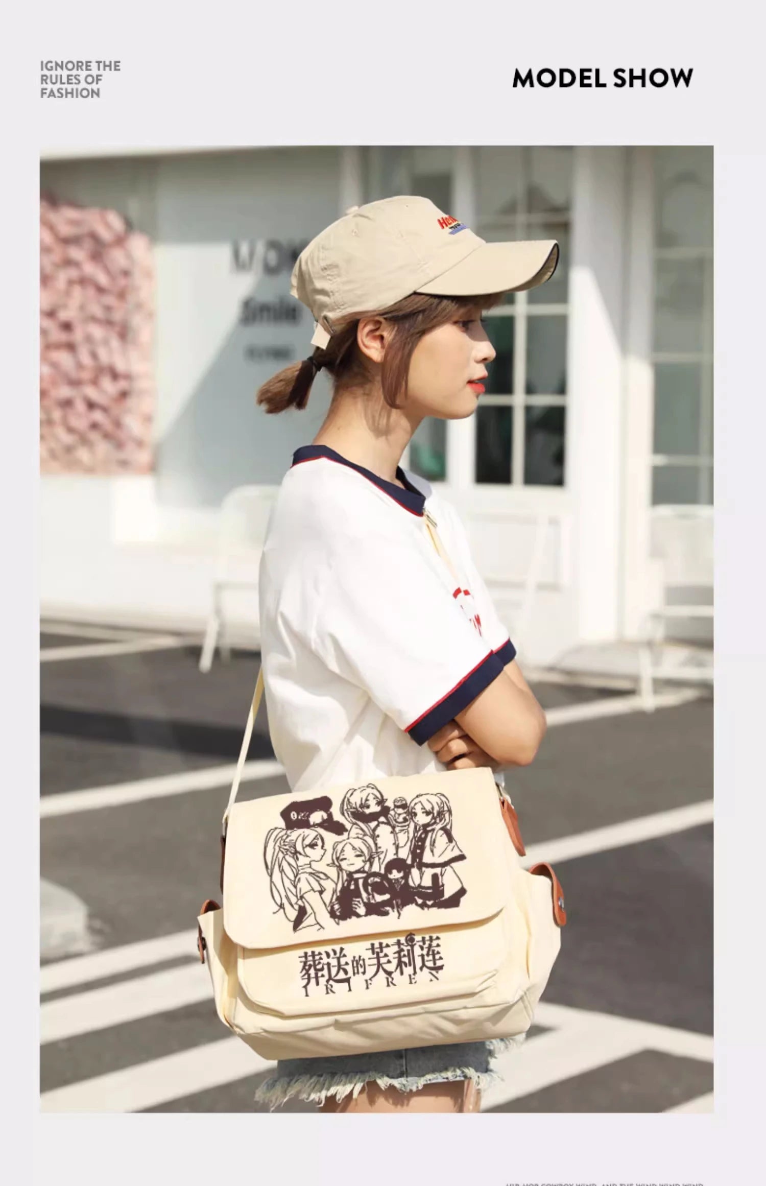 Bolsa Carteiro Frieren & Friends