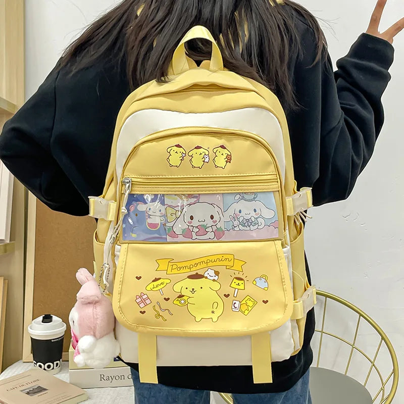 Mochila Kawaii Sanrio – Cinnamoroll, Kuromi e My Melody