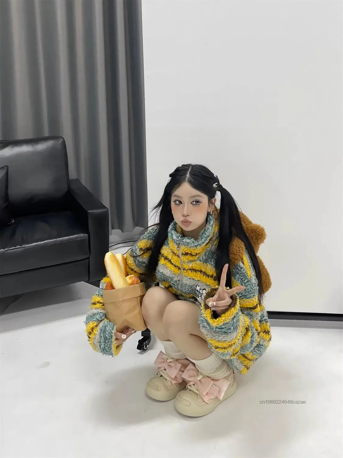 Jaqueta Fleece Hello Kitty Color Block