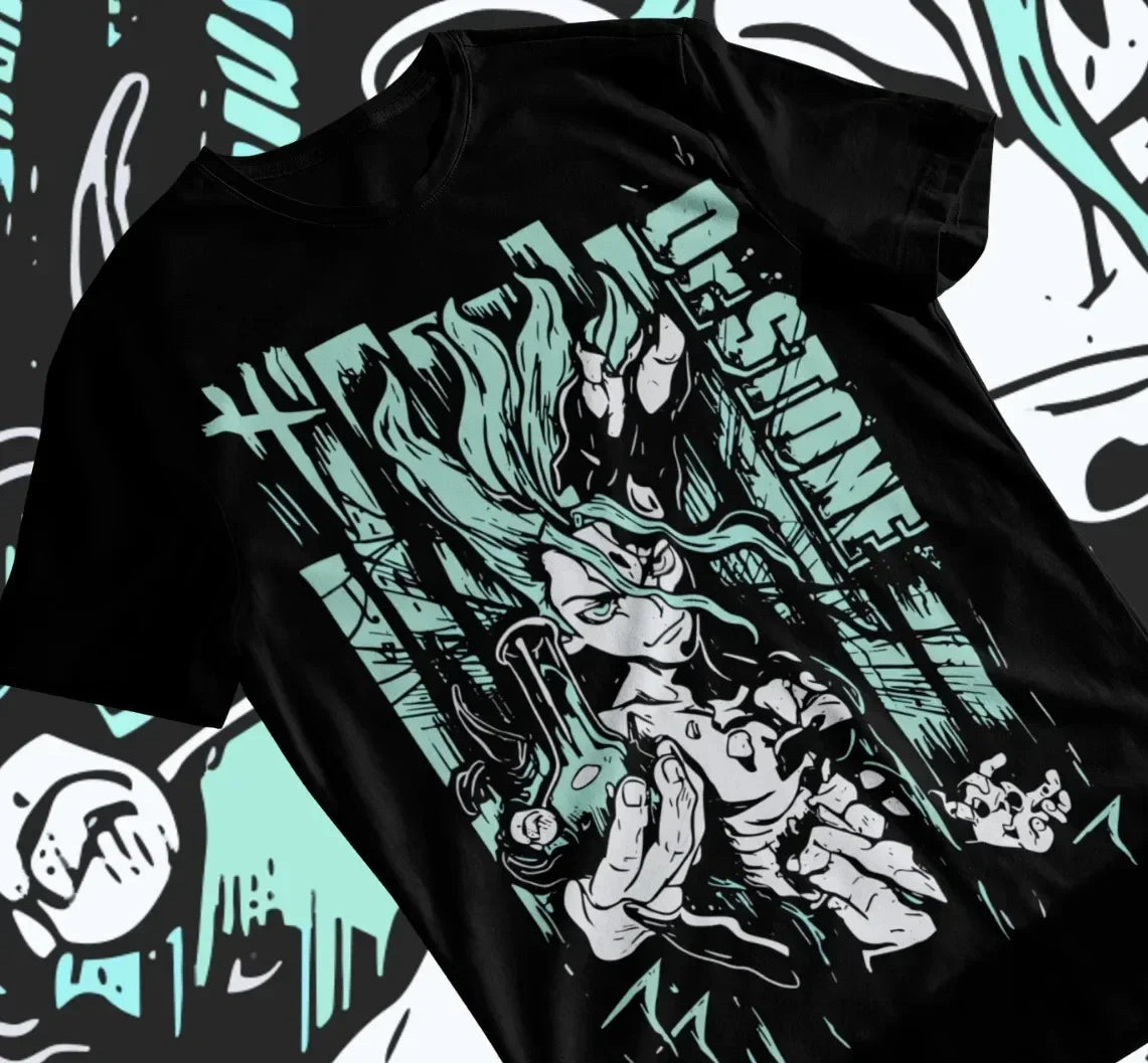 Camisa Senku Ishigami - Dr. Stone: A Revolução Científica