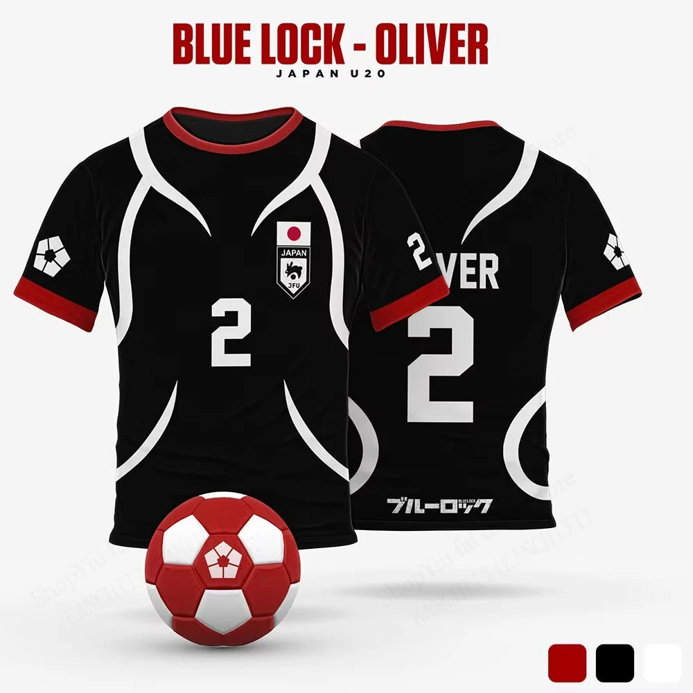 Camiseta Adulto e Infantil Blue Lock Sae Itoshi - Seleção Japonesa U-20