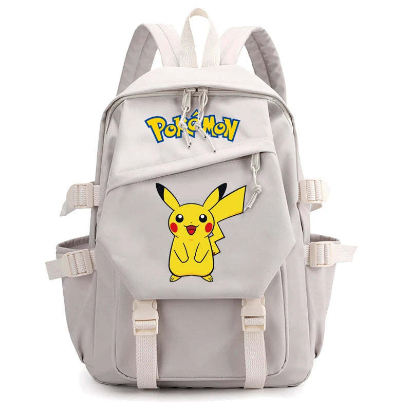 Mochila Kawaii Pokémon e Bolsinha + Estojo (Brinde)